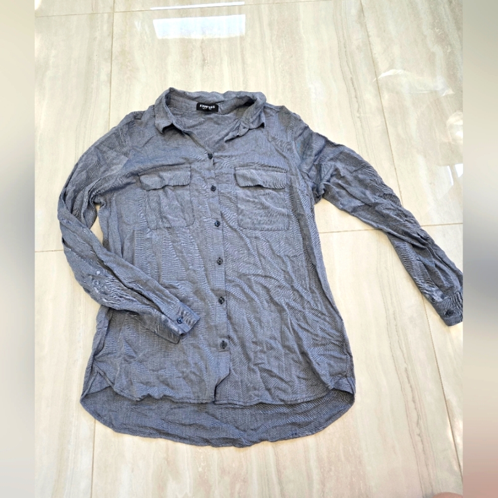 Womens Express Button Down Shirt